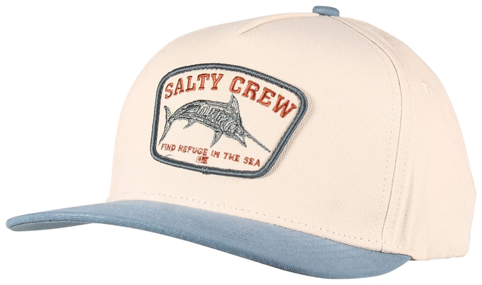 Salty Crew Billfisher Strapback Hat - Off White / Pilot Blue - New - Image 1 of 1