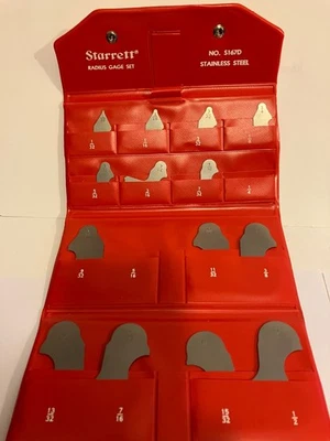 Juego de medidores de radio Starrett de segunda mano Foto 1 de 2