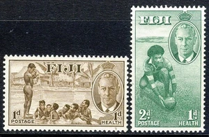 FIJI King George VI 1951 The Health Stamp Set SG 276 & SG 277 MINT - Picture 1 of 2