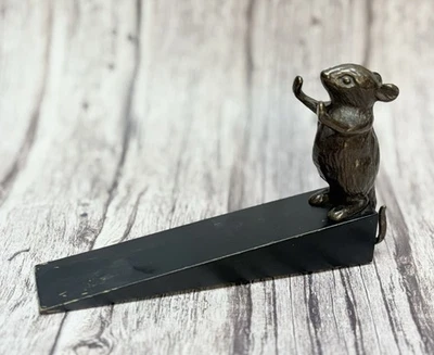 Cast Bronze Mouse Door Stopper Stop - Image 1 of 4
