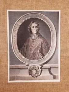 Francois de Fénelon 1651 - 1715 Teologo Pedagogia Telemaco Incisione del 1888 - Picture 1 of 1