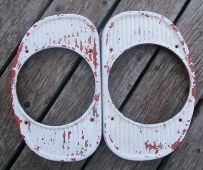 1962 CHEVROLET ПИКАП ОБОДКИ ФАР GM ПАТИНА ОРИГИНАЛЫ C10 C20 - Изображение 1 из 2