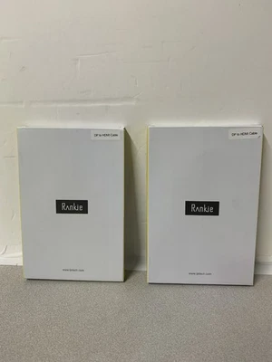 **Lot of 2 Rankie DisplayPort (DP) to HDMI Cable  6ft R-1102-CB-VB/B01 - Image 1 of 3
