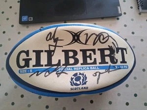SIGNED SCOTLAND RUGBY BALL - Picture 1 of 4