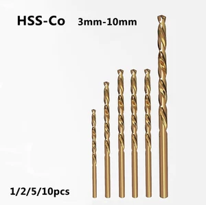 HSS Co Cobalt Extra Long Twist Drill Bits Metal StainlessSteel Wood 3mm-10mm new - Picture 1 of 4