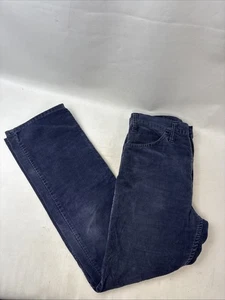 Pantalone uomo Levis 31x30 velluto a coste gamba dritta blu vintage bianco linguetta - Foto 1 di 7