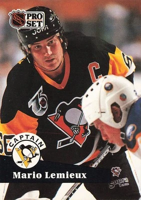 1991-92 Pro Set #581 Mario Lemieux - Image 1 of 2