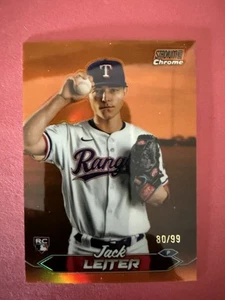 2024 Topps Stadium Club Jack Leiter #20 cromo naranja refractor/99 (RC) - Imagen 1 de 2