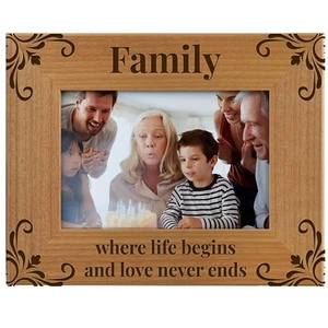 - Family Photo Frame for Family Pictures - Reunion Gift for Mom Dad, Grandma ... - Picture 1 of 2