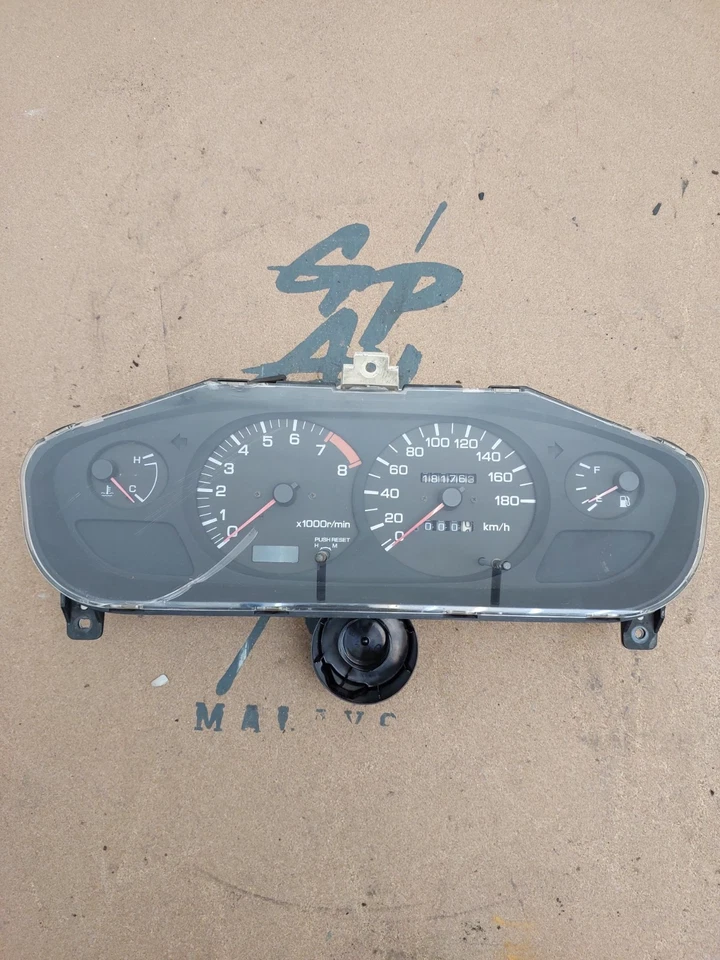 96 98 JDM Nissan Silvia S14 Zenki 200SX Zenki Black Face Cluster Instruments  - Image 1 of 4