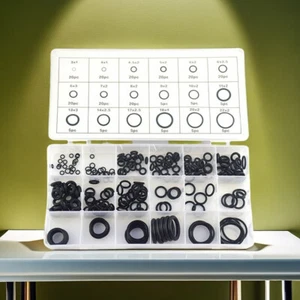 225pc Universal Rubber O-Ring Assortment Kit Gasket Plumbing Automotive Seal Set - Picture 1 of 15