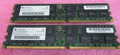 Sun X8711A 370-7974 4GB Kit ( 2 * 2GB Dimm ) for Ultra45 Infinion - L4608 - Image 1 of 3