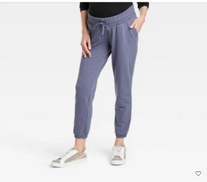 Pantalones de Correr de Maternidad AZUL PIZARRA - Isabel Maternity de Ingrid & Isabel XXL NUEVOS CON ETIQUETAS - Imagen 1 de 5