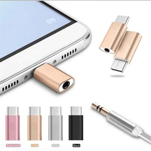 Metal Type C to 3.5mm AUX Jack Headphone USB-C Headphone Rose Adapter O B2M4 - Picture 1 of 12