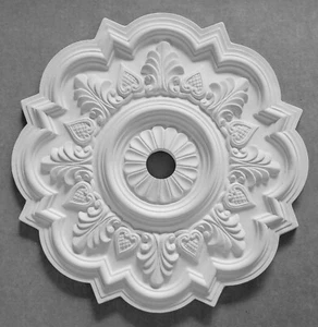 Medallón de techo de yeso clásico de reproducción de la reina victoriana Ann - Imagen 1 de 6