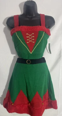 Эльф бак юбка комплект рождественская вечеринка размер 3-5 Junior - Изображение 1 из 4