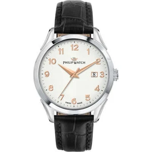Orologio Uomo PHILIP WATCH ROMA R8251217002 Pelle Marrone Bianco SWISS MADE - Foto 1 di 3