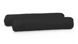 Lot De 2 Taies De Traversin 100% Coton - Noir - 85x185 Cm    HOME LINGE PASSION - Imagen 1 de 2