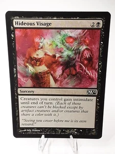 MTG - M12 - Hideous Visage - #100 - Lightly Played - Picture 1 of 6