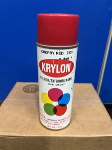 Vintage Krylon 12 oz Spray Paint Can - 2101 Cherry Red EMPTY DECOR # Read - Picture 1 of 3