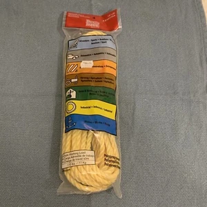 Lot 10 Ind. Verpackt Polyseil 1/4" Zoll x 25' Fuß von Bevis Hergestellt in den USA Geflecht - Bild 1 von 7