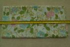 By 1/2 Yd, 44&quot; Wide, Turquoise &amp; Pink Floral on White Thinner PolyCotton, M3223