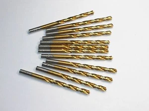 HERTEL Jobber Length Drills "D" HSS 118° TiN 4" OAL USA (12 Pcs) - Picture 1 of 1