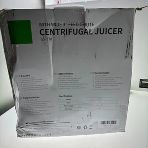 Exprimidor centrífugo gs-378 - Imagen 1 de 3