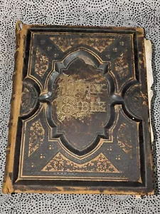 Antike Bibel 1882 Altes & Neues Testament Übersetzt Crudens Komplett Burrows - Bild 1 von 24