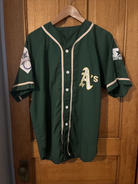 Athletic Knit BA5500 Oakland A's Full Button Baseball Jerseys