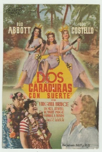 Pardon My Sarong 1942 Spanish Movie Poster Herald - Bud Abbott & Lou Costello - Bild 1 von 2