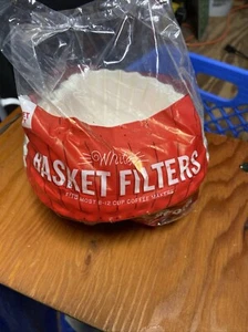 White Coffee Filters - 200ct - Market Pantry 8in, DIA 3.2IN Base - Picture 1 of 5