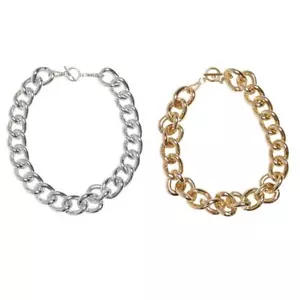 Urban Classics Flashy Chain Solid Mesh Necklace Chain - Picture 1 of 7