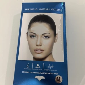 Forehead Wrinkle Patches 12Pcs with Aloe, Collagen, Vitamin E, Anti Wrinkle - Picture 1 of 4