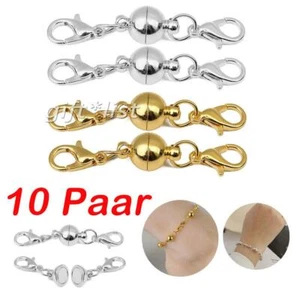 10x Karabiner Magnet Verschluss Schließe Metall Schmuck Für Necklace Jewelry DIY - Bild 1 von 5