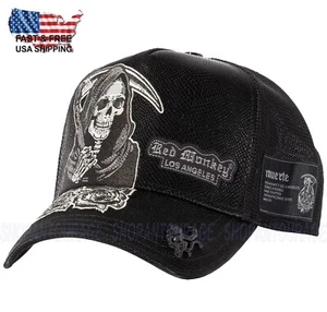 Red Monkey Money Grim Reaper RM1519 New Limited Edition Unisex Trucker Hat Cap - Picture 1 of 9