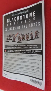 Warhammer 40K Blackstone Fortress Cultists of the Abyss Instructions Booklet OOP - Picture 1 of 2