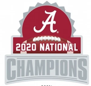 2020 NATIONAL CHAMPIONS PIN ALABAMA CRIMSON TIDE NCAA COLLEGE FOOTBALL - Picture 1 of 1