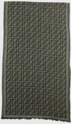 Auténtica bufanda con monograma "FENDI" Foto 1 de 4