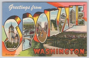 Postkarte Grüße aus Spokane Washington Großbrief - Bild 1 von 3