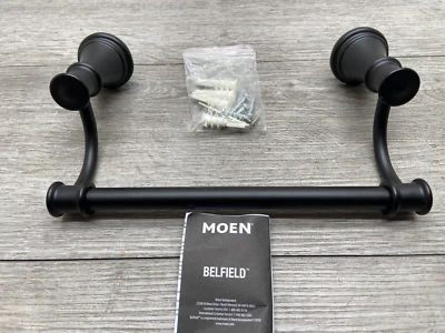 Barra de toalla Moen YB6486BL Belfield 9" LEER** Foto 1 de 3