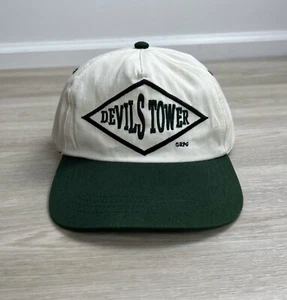 Vintage Devils Tower Wyoming Adjustable Strap Back Hat Made in Taiwan - Imagen 1 de 8