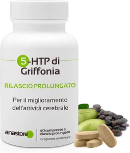 5-HTP Di Griffonia * 510 Mg / 60 Compresse * Origine Naturale a Rilascio Prolung - Foto 1 di 12