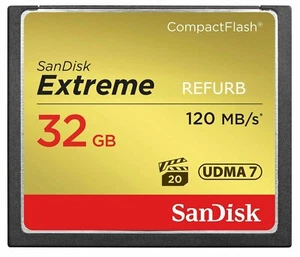 Carte CF 32 Go SanDisk Extreme 120 Mo/s SDCFXS-032G-X46 (Reconditionnée) - Photo 1 sur 1