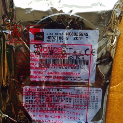 *New* Toshiba (MK8025GAS) 80GB, 4200RPM, 2.5" Internal Hard Drive - Image 1 of 3