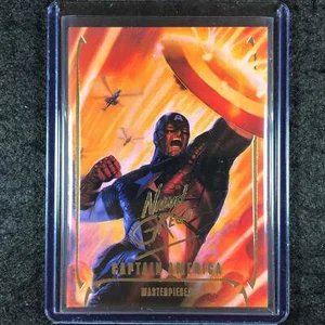 2024 Marvel Masterpieces Nahuel Grego CAPTAIN AMERICA Gold Foil Series #90 - Picture 1 of 1