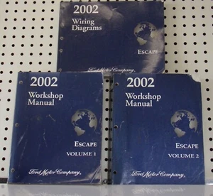 Genuine 2002 FORD ESCAPE Paper Service Manuals with Wiring Diagrams - Bild 1 von 2