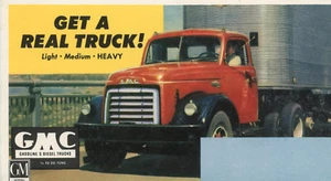 50er-60er Jahre GMC Werbekarte Holen Sie sich einen echten LKW! General Motors - Bild 1 von 2