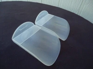 2 Tupperware Rocker Scoops clear Modular Mates Dry Food Container 292 - Picture 1 of 2