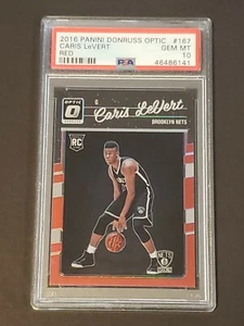 2016 Panini Donruss Optic RED HOLO /99 SP Prizm Caris LeVert PSA 10 - Picture 1 of 2